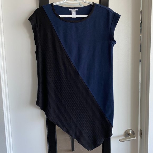 BAR III BLACK & NAVY HIGH-LOW TOP - Picture 2 of 5